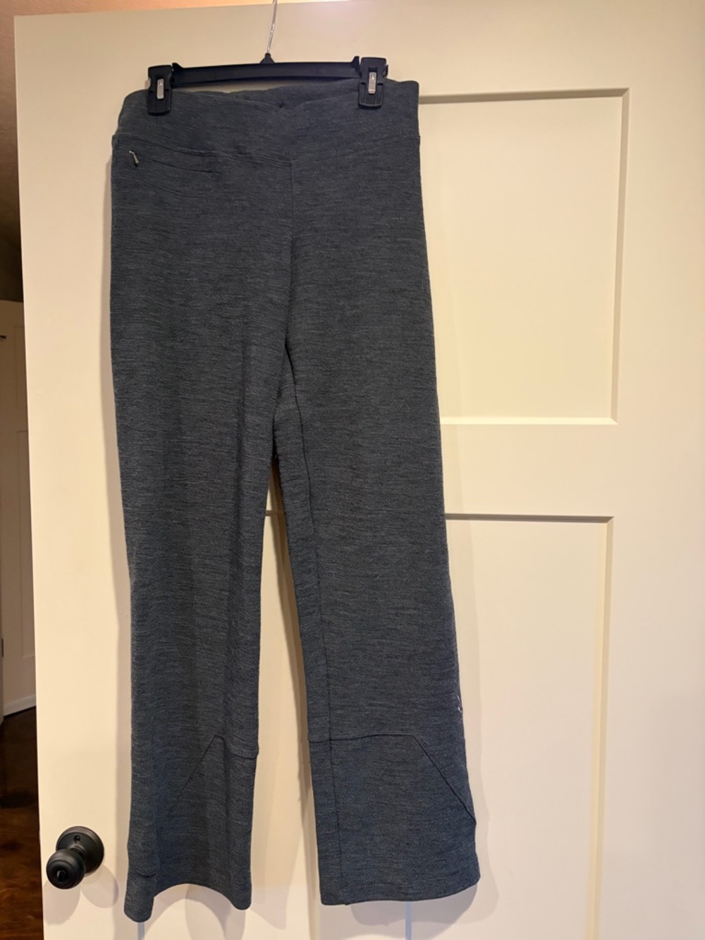 ibex Charcoal Knit Flare Izzy pants
